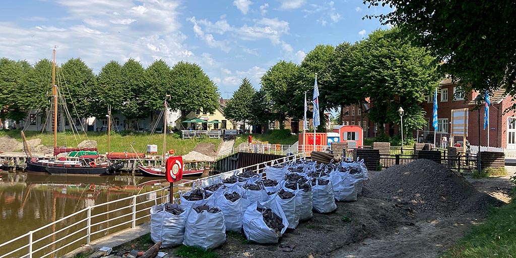 Baustelle Museumshafen Carolinensiel