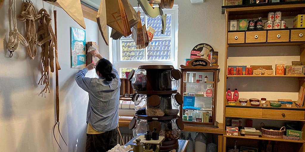 Museumsteam macht Frühjahrsputz